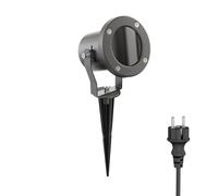 Faretto da giardino a LED MIBU antracite con picchetto a terra per esterni in
