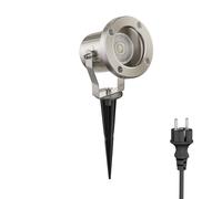 Faretto da giardino a LED MIBU con picchetto a terra per esterni in acciaio inox [EEK: E]