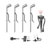 Faretto da giardino a LED Spico con picchetto a terra e sensore crepuscolare per [EEK: F]