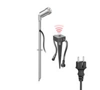 Faretto da giardino a LED Spico con picchetto a terra e sensore crepuscolare per