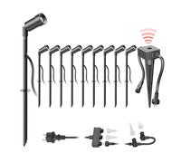 Faretto da giardino a LED Spico nero con picchetto a terra e sensore [EEK: F]