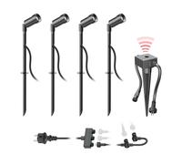 Faretto da giardino a LED Spico nero con picchetto a terra e sensore [EEK: F]