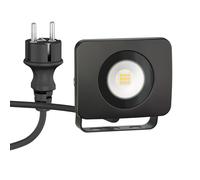 Faretto da giardino a LED WEGA per esterni IP44 plug nero 10 W 935lm bianco [EEK: F]