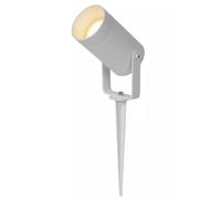 Faretto Da Giardino Bianco Flessibile In Alluminio IP65 26 Cm GU10 Con Picchetto