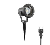 Faretto da giardino con picchetto a terra MIBU per esterni in acciaio inox nero