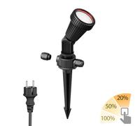 Faretto da giardino con picchetto a terra PIRK per esterni IP44 spina nera incl. [EEK: F]