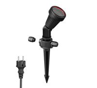 Faretto da giardino con picchetto di terra PIRK con spina Schuko per esterni