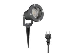 Faretto da giardino DUK antracite con picchetto a terra per esterni IP65 in