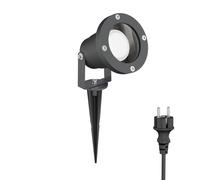 Faretto da giardino DUK antracite con picchetto a terra per esterni IP65 in