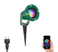 Faretto da giardino DUK con picchetto a terra per esterni IP65 spina verde in