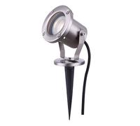 Faretto da giardino GU10 con picchetto faretto da esterno faretto da giardino da terra faretto IP65 orientabile, telecomando dimmerabile, LED RGB 3.5W 290Lm, DxH 9.8x30.5 cm