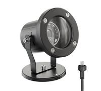 Faretto da giardino KUK per esterni in acciaio inox nero 5,28W 483lm 30° bianco [EEK: F]