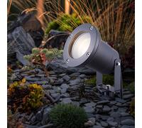 Faretti Esterno Giardino Lampada Luce con Picchetto Orientabile GU10 Spot Grau H [EEK: Inaditato]