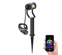 Faretto da giardino SHINGA con picchetto a terra e base da 15 cm per esterni con [EEK: F]