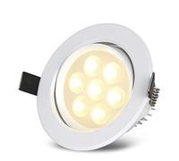 Faretto da incasso a LED ad alta luminosità con deflettore da incasso Apparecchio di illuminazione a LED a soffitto 3000K/4000K/6000K Luci diurne compatte 110V-240V per percorso Soggiorno Camera da