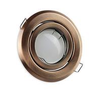 Faretto da incasso a LED bronzo rotondo 3 watt bianco freddo GU10 230V - luce da incasso orientabile 80-85mm foro per trapano - faretto da incasso a soffitto faretto da incasso a