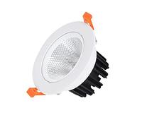 Faretto da incasso a LED COB da 15 W Design ad angolo di rotazione per resa cromatica elevata Faretto commerciale Luce da foro Lampada da soffitto durevole in alluminio pressofuso ABS integrata