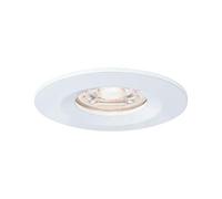 Paulmann 94298 Nova mini Plus lampada da incasso LED Coin rotonda fissa incl. 1 faretto da incasso da 4 Watt dimmerabile bianco opaco apparecchio da incasso alluminio bianco caldo 2700 K