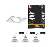 PLM 93678 - Lampada da incasso Nova Plus Coin, 3x6 W, 2700 K, 50°, ad angolo