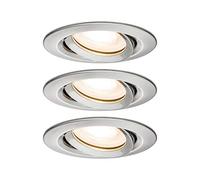 Faretto da incasso a LED Paulmann Nova Plus, set da 3, orientabile, IP65 | Set di 3 lampade orientabili, dimmerabili, IP65, GU10, Bianco caldo 2700K, montaggio semplice