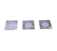 Faretto da incasso a LED quadrato (12V) set da 3