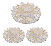 Faretto da Incasso a LED Rotondo in Cristallo da 3 Pezzi, apparecchio di Illuminazione a Spot a LED da Incasso da 5 W, plafoniera in Cristallo Creativo per Cucina, Bagno, Illuminazione