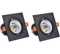 Faretto da Incasso A LED Ultra Sottile da 5 W, Faretto da Soffitto per Decorazioni da Interni, Apparecchi di Illuminazione da Soffitto, Risparmio Energetico per Il Bagno-Black-Neutral Light