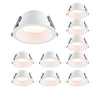 Faretto da Incasso a LED Ultra Sottile da 9 W, Mini plafoniera da Incasso Rotonda Bianca, faretto con Cornice, faretti antiriflesso Profondi, faretti a LED con Cornice Piatta