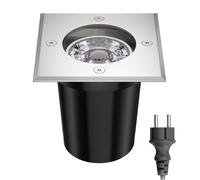 Faretto da incasso a pavimento REJA per esterni in acciaio inox angolare IP67 [EEK: F]