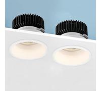 Faretto da Incasso a soffitto a LED, 2 Pezzi, faretto direzionale, Luce da soffitto per corridoio, Luce Bianca Fredda 6000K, luci per Quadri da Galleria e Mini faretti d'accento per L'Arte
