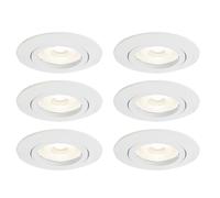 Faretto da incasso a soffitto Lampada da incasso a soffitto LED bianco, 3W 230lm bianco caldo, PxH 8,2 x 7,5 cm, set da 6