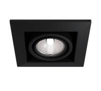 Faretto da incasso Downlight in Metallo Metallo Modern Nero