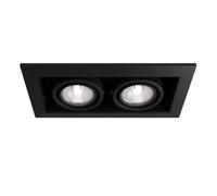 Faretto da incasso Downlight in Metallo Metallo Modern Nero