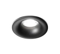 Faretto Da Incasso Tondo In Acciaio Verniciato Di Colore Nero 1 Luce