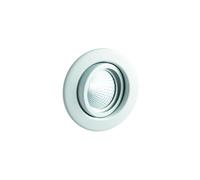 Faretto da incasso in metallo per MR16, senza anello elastico, orientabile, IP20, bianco