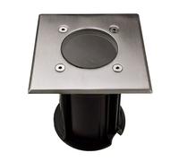 Faretto da incasso lampada da giardino Lampada lampada da giardino lampada da giardino terrazza, acciaio inox grigio nero, IP65 resistente ai getti d'acqua, 1x attacco GU10, HxLxL 12x11x11 cm