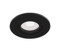 Faretto Da Incasso Moderno Atom Alluminio Nero 1 Luce