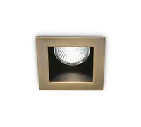 Faretto Da Incasso Moderno Funky Metallo Ottone Brunito 1 Luce Gu10