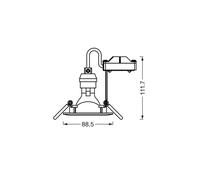 Faretto da incasso OSRAM, Ø 9 cm, bianco, metallo, GU10-LED, 2.700 K Osram