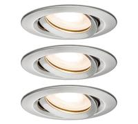 Paulmann Lampada da incasso per bagno Kit da 3 21 W Ferro (spazzolato)