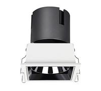 Faretto da Incasso Quadrato da 6W/10W, Angolo del Fascio Luminoso di 36°, Lampada da soffitto per Bagno, 3000K/4000K/6000K, Bordo Stretto, deflettore per Luce a Parete, griglia Qua
