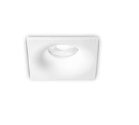 Faretto Da Incasso Quadrato In Acciaio Verniciato Di Colore Bianco 1 Luce