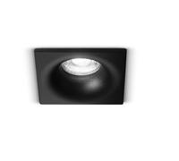 Faretto Da Incasso Quadrato In Acciaio Verniciato Di Colore Nero 1 Luce