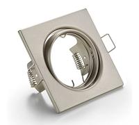 JURA FARETTO DA INCASSO QUADRATO ORIENTABILE ACCIAIO 8X8CM ATTACCO GU10