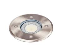 Faretto da incasso terra 'Insa' (Moderno) colore Grigio, in Acciaio Inox (1 luce, GU10) di Lindby | Faretto da incasso da terra da esterni