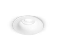 Faretto incasso fisso in acciaio bianco Oasis 1 luce attacco GU10 d.8,5cm