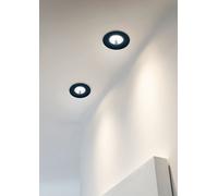 Faretto da Interno GU10 in Metallo Nero Opaco