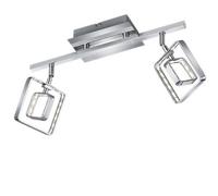 Faretto da Muro 2-flammig Soffitto LED Plafoniera Cromo Corridoio [EEK: G]
