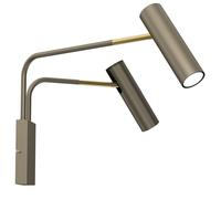 Faretto da Muro Regolabile Metallo On Oro B:60 CM GU10 Elegante Luce Cucina