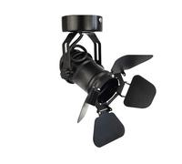 Faretto da Palco, Lampada da soffitto vintage industriale con faretti a LED pieghevoli a forma di porta da fienile, for corridoio, illuminazione artistica, palcoscenico, teatro(Bulb not included)